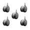 Service Caster 3'' Gray Heavy Duty Floor Safe Twin Wheel Caster 1/2'' Threaded Stem, 5PK SCC-TS02S75-TPR-GRY-121310-5 - alternate 1